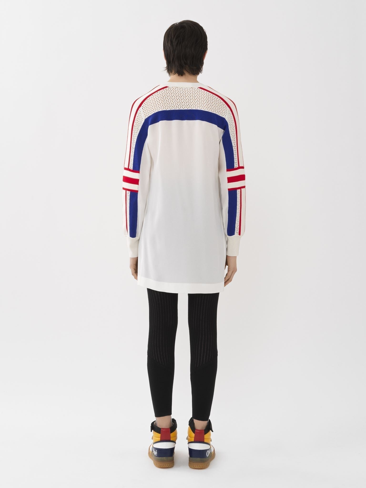 Top oversize en soie - Iconic Milk