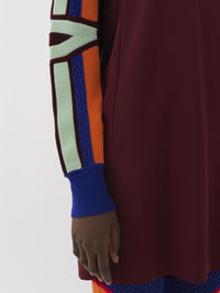 Top oversize en soie - Darkened Brown