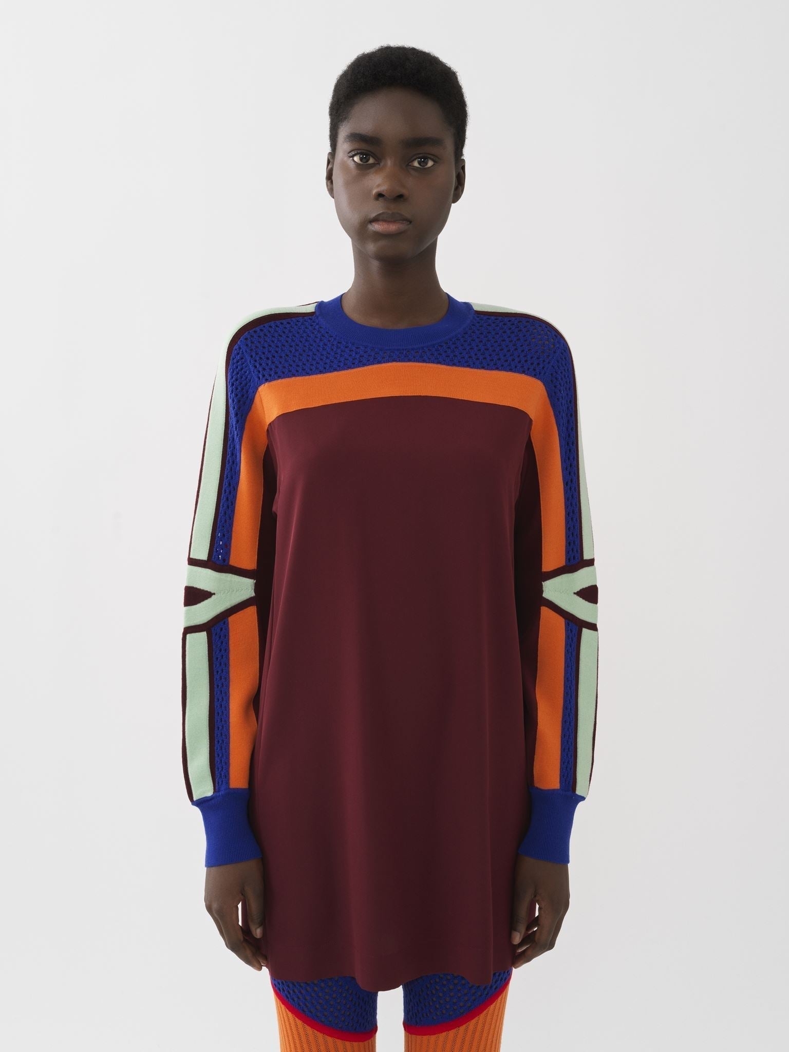 Top oversize en soie - Darkened Brown