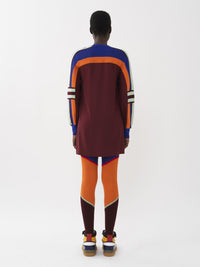 Top oversize en soie - Darkened Brown