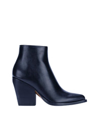 Bottes courtes Rylee en cuir - Navy Ink