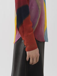 Chemise Caroline Denervaud en soie - Multicolor
