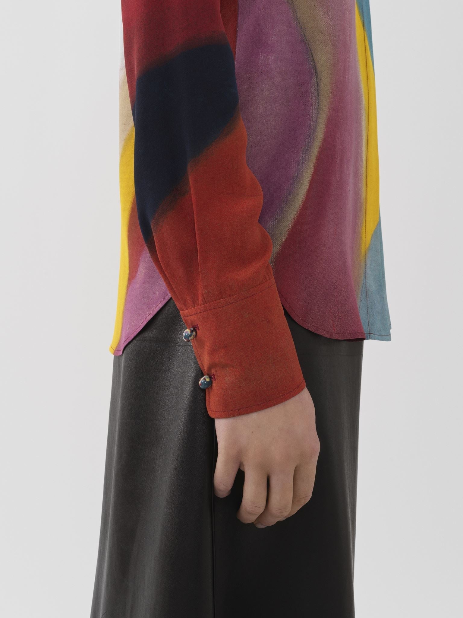 Chemise Caroline Denervaud en soie - Multicolor
