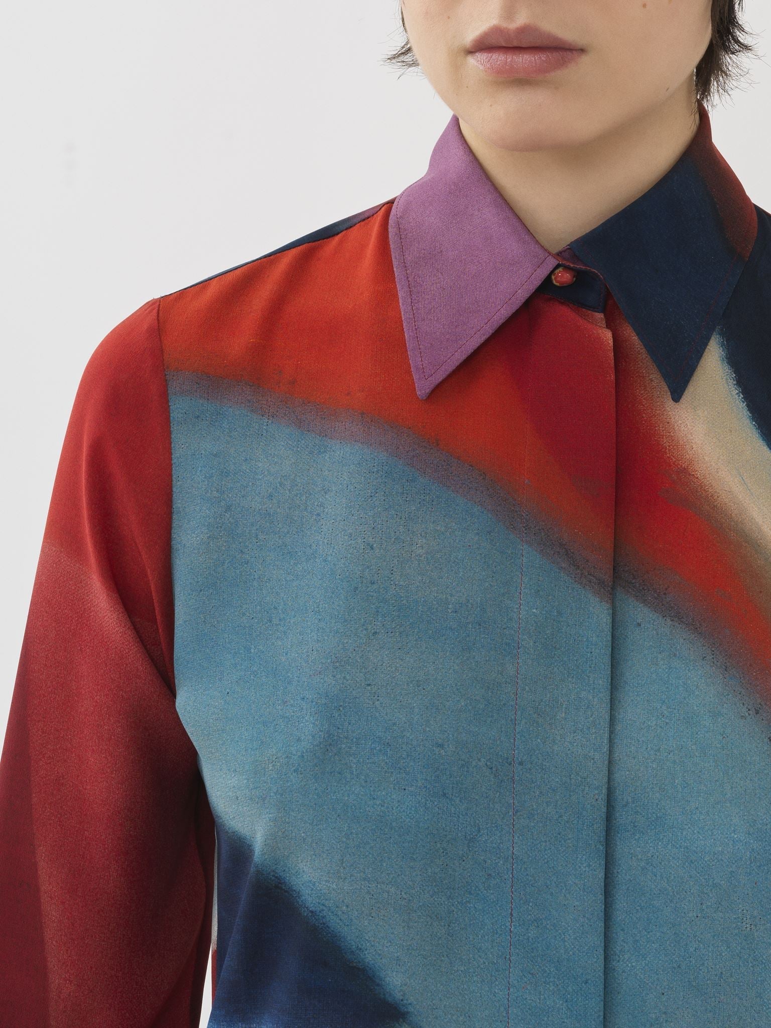 Chemise Caroline Denervaud en soie - Multicolor