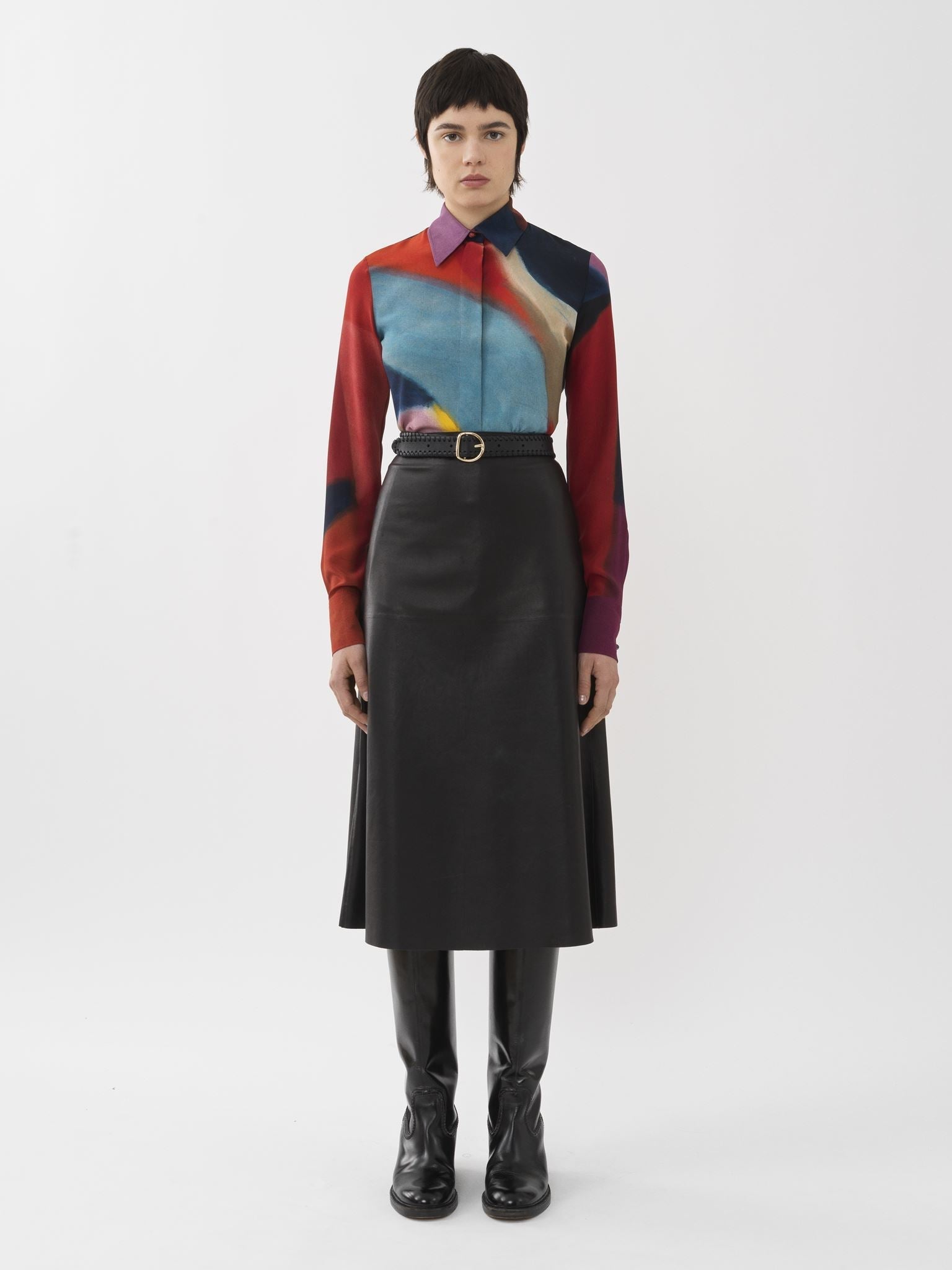 Chemise Caroline Denervaud en soie - Multicolor