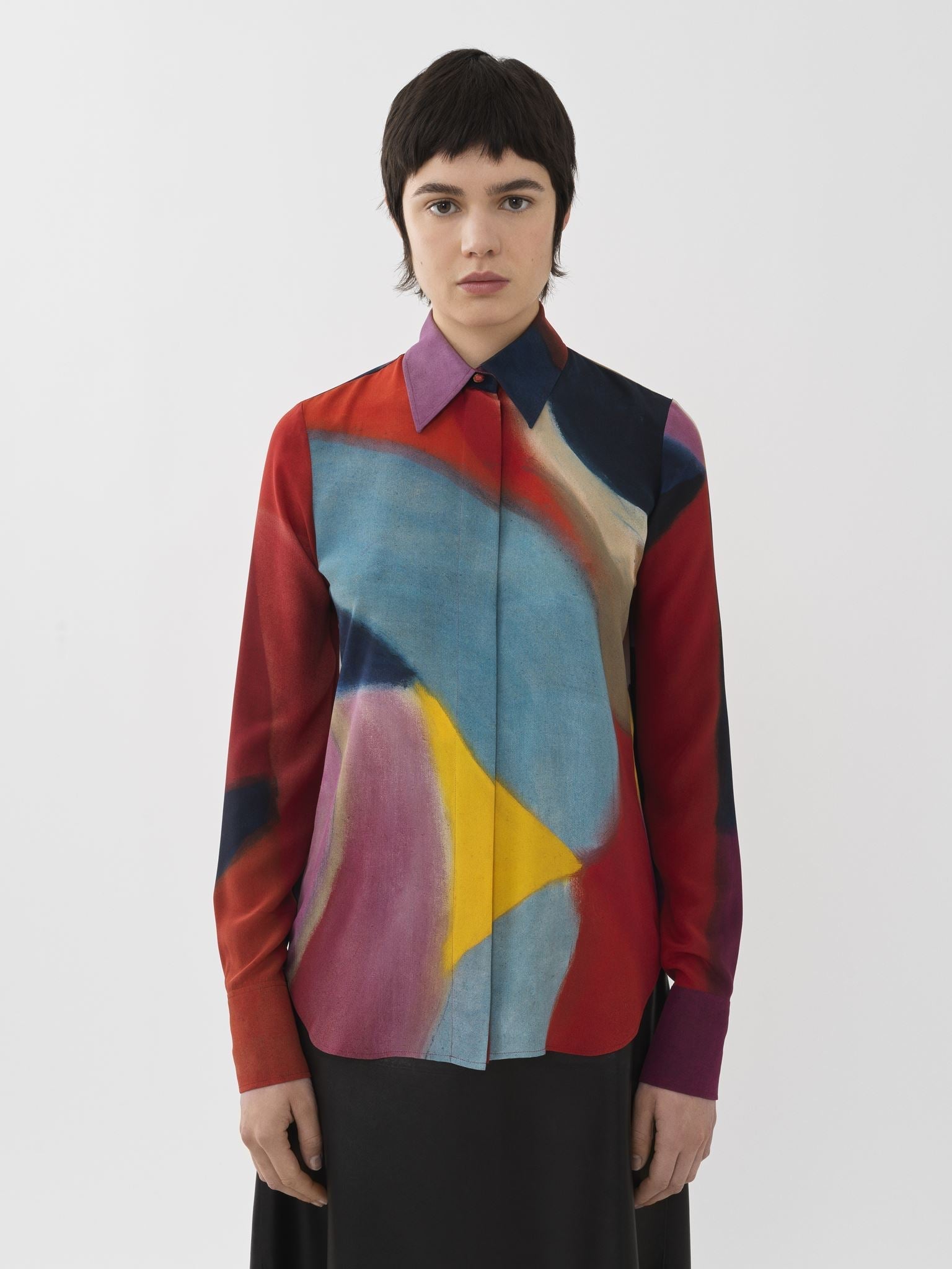 Chemise Caroline Denervaud en soie - Multicolor