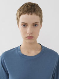 T-shirt col rond - Bleu Pur