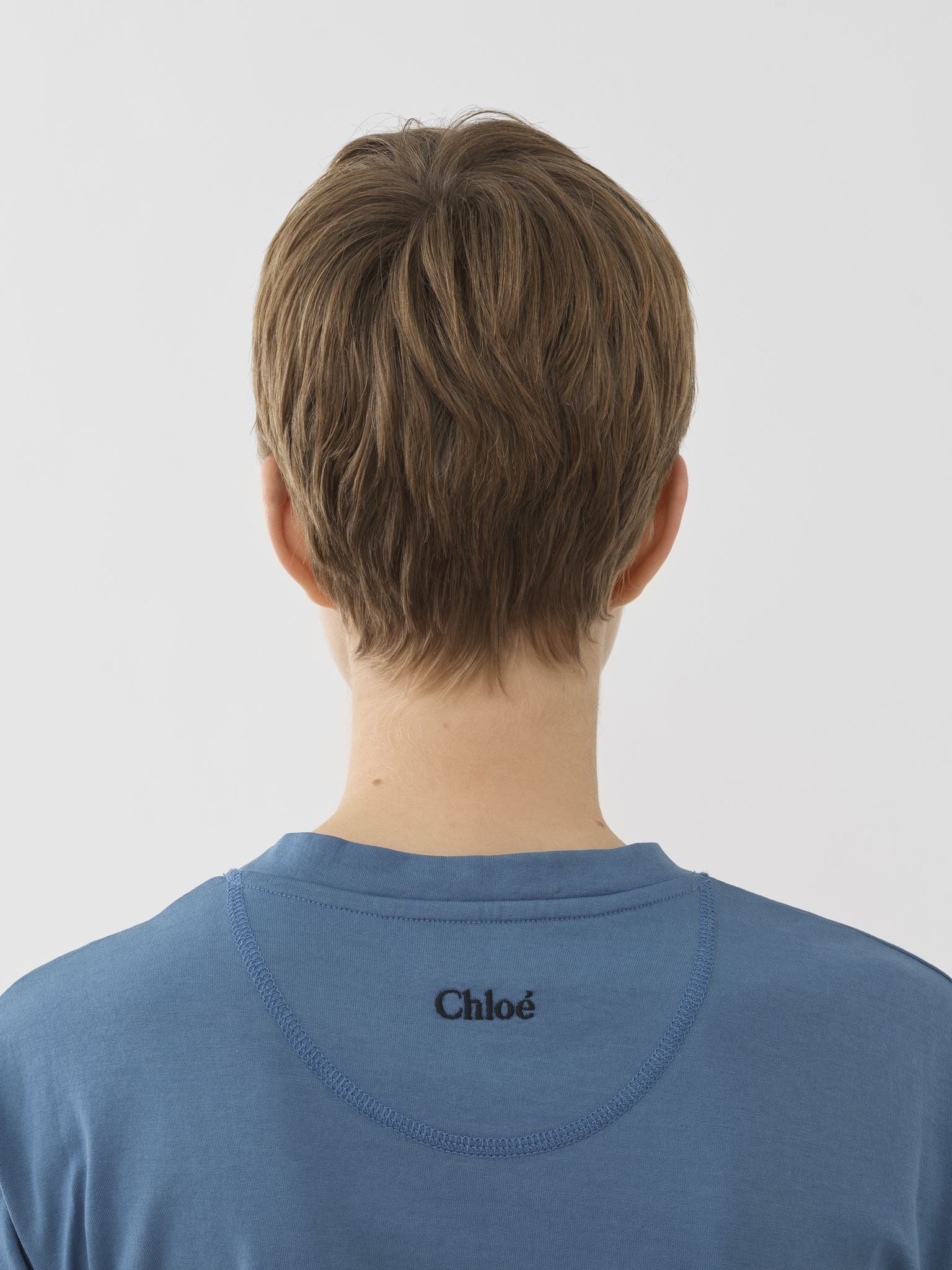 T-shirt col rond - Bleu Pur