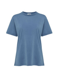 T-shirt col rond - Bleu Pur