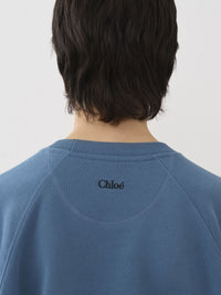Sweat col rond - Bleu Pur