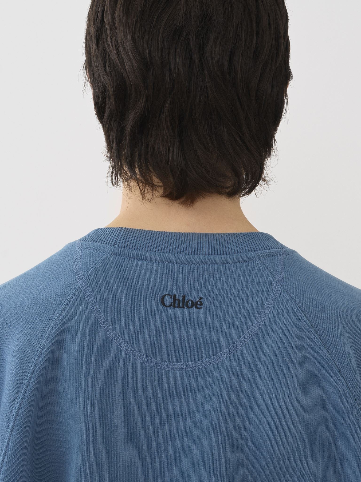 Sweat col rond - Bleu Pur