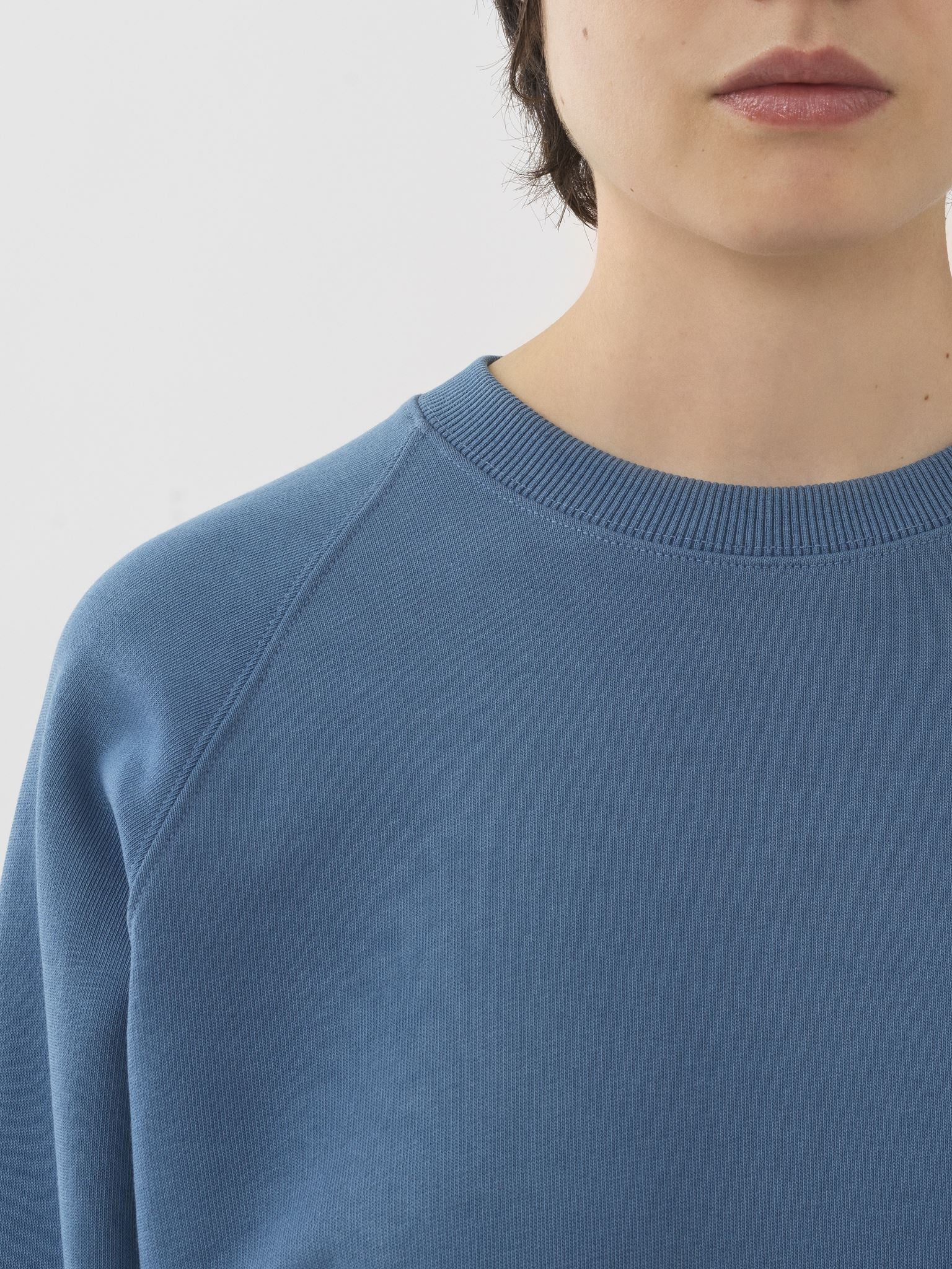 Sweat col rond - Bleu Pur