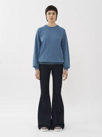 Sweat col rond - Bleu Pur