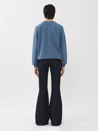 Sweat col rond - Bleu Pur