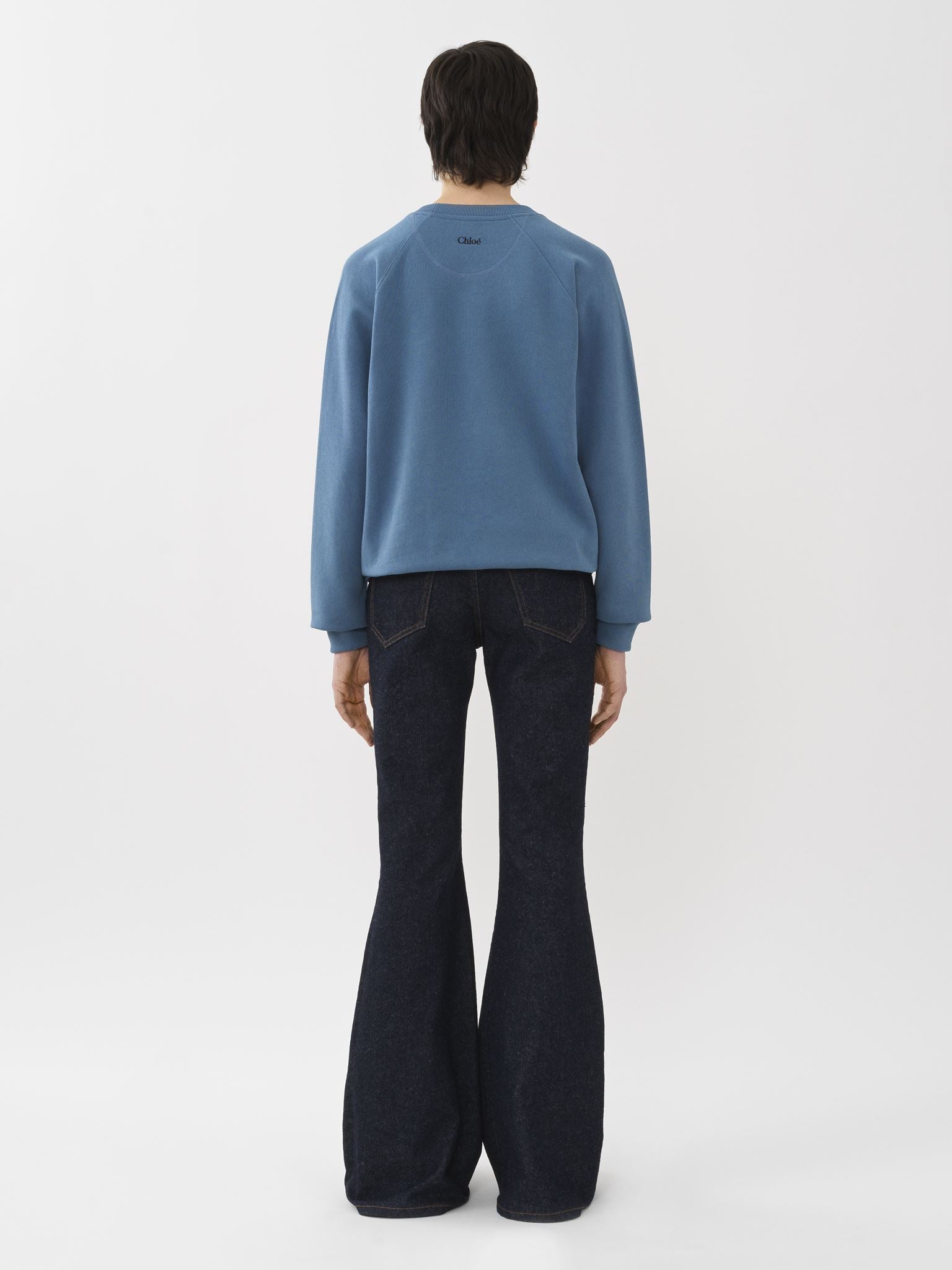 Sweat col rond - Bleu Pur