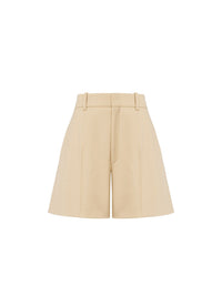 Short évasé en laine - Barley Brown