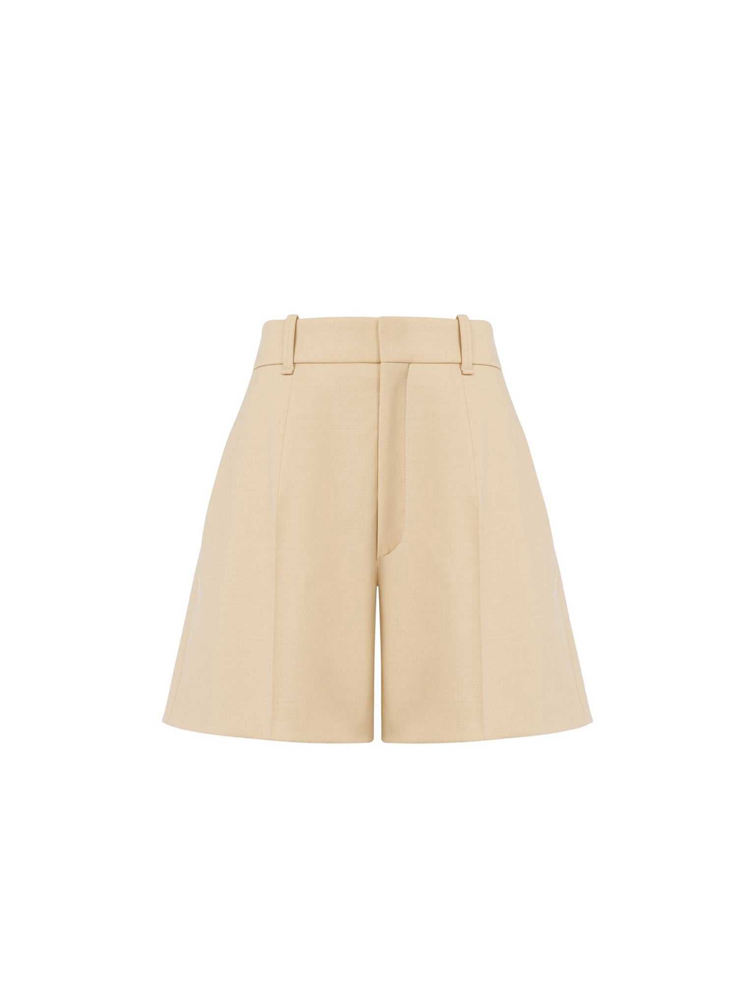 Short évasé en laine - Barley Brown