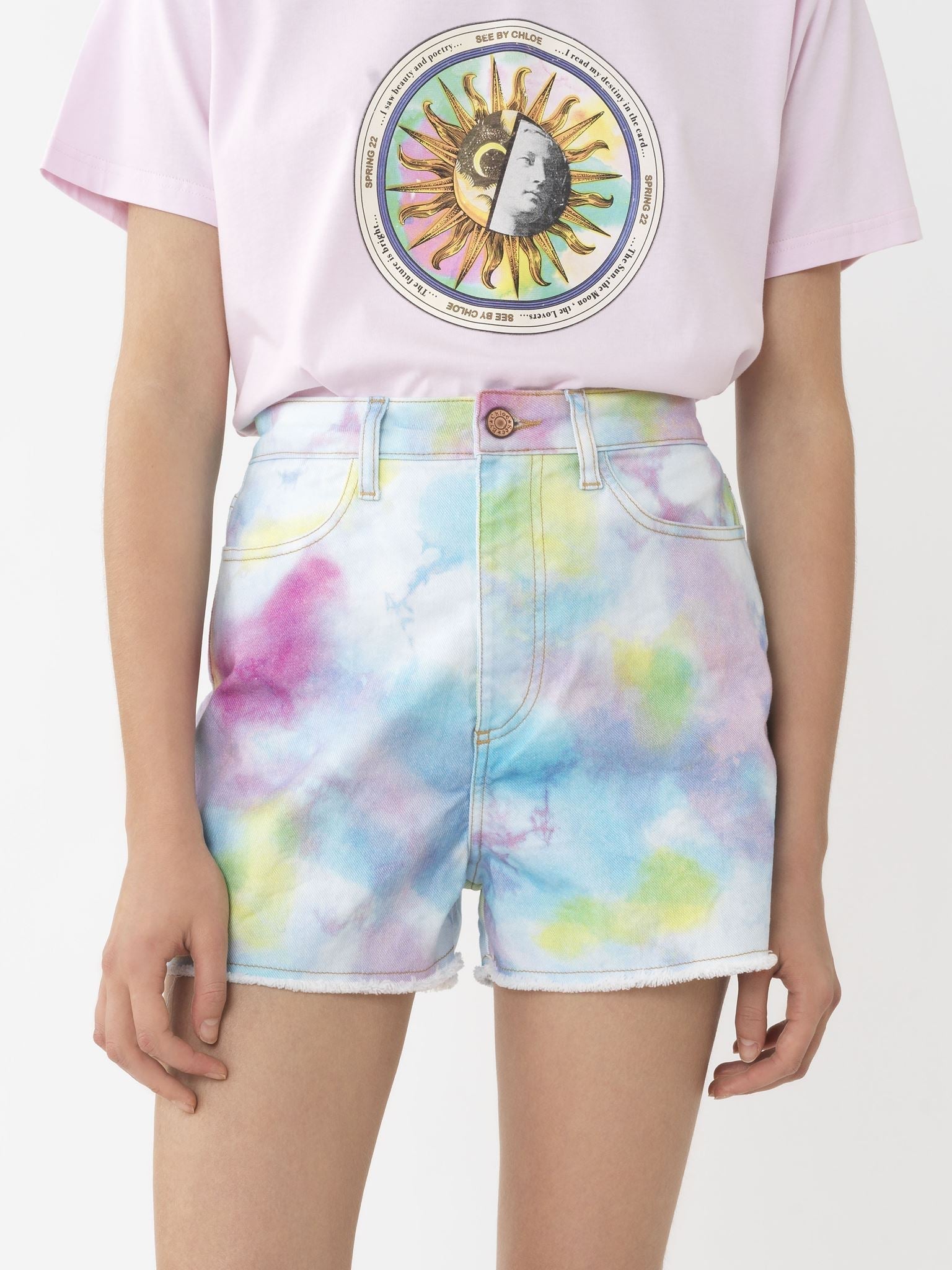 Short à imprimé Tie & Dye - Multicolor