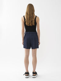 Short costume en lin - Deep Ocean
