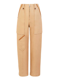 Pantalon boyfriend - Kaki Brumeux