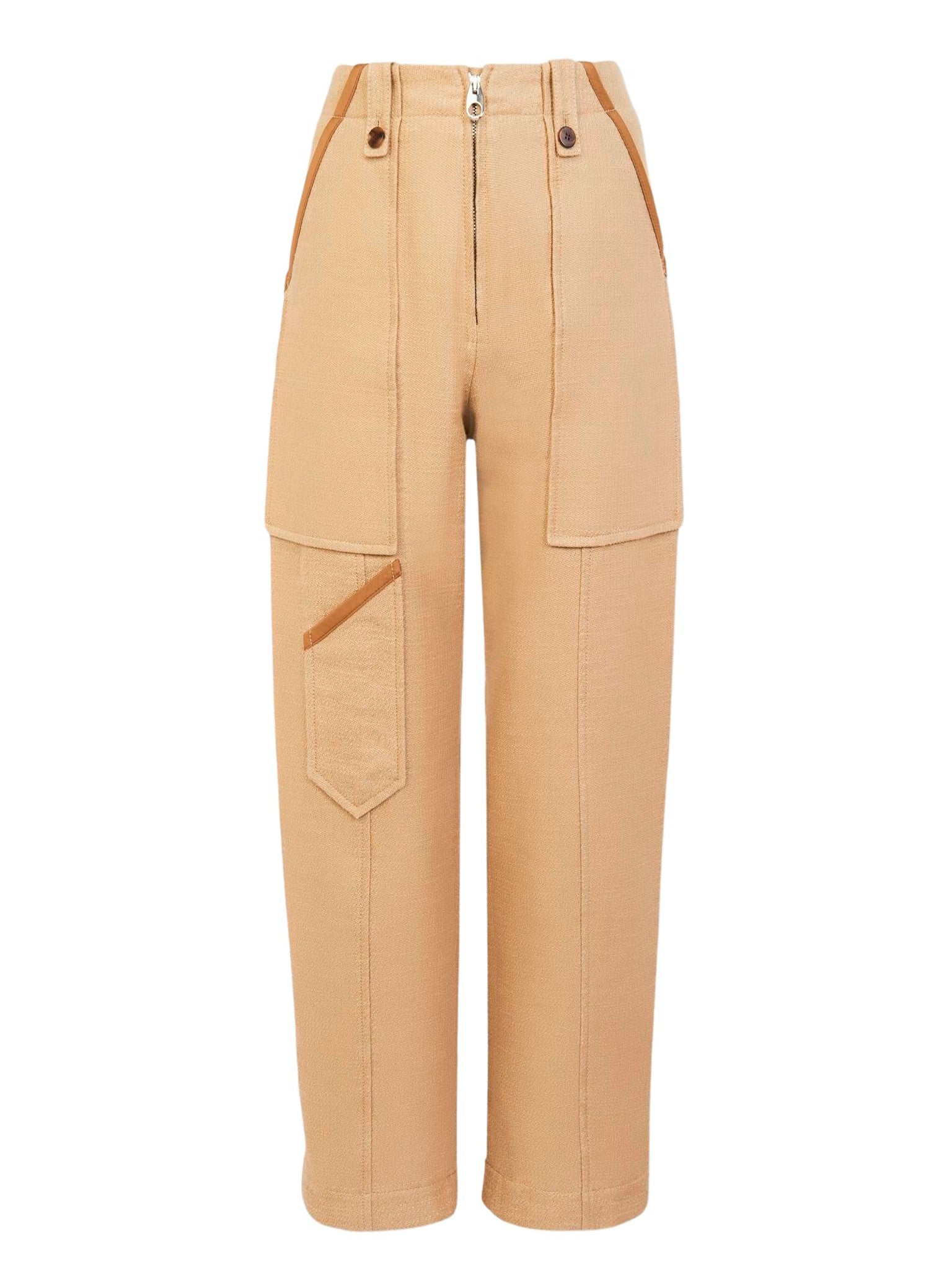 Pantalon boyfriend - Kaki Brumeux