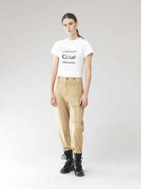 T-shirt cintré à imprimé - White