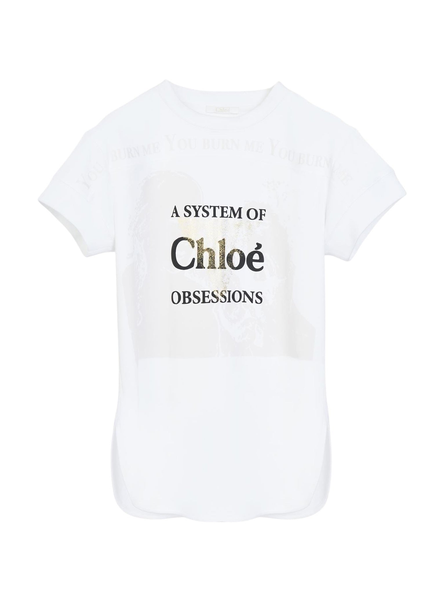 T-shirt cintré à imprimé - White