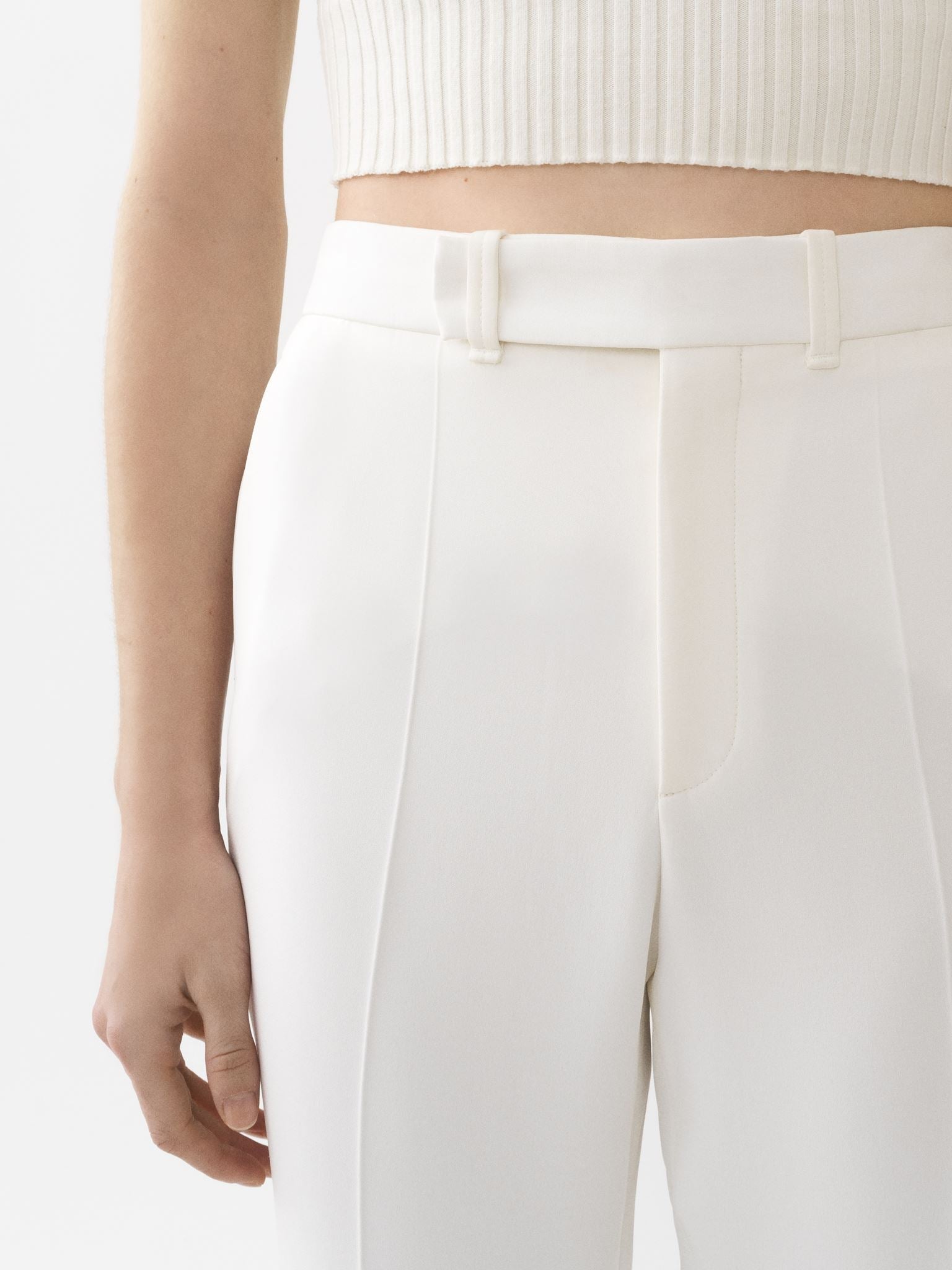 Pantalon costume court en soie - Iconic Milk