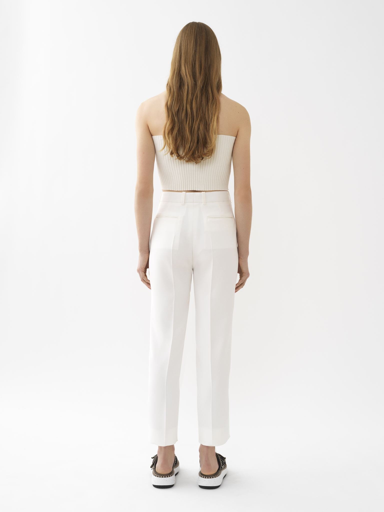 Pantalon costume court en soie - Iconic Milk