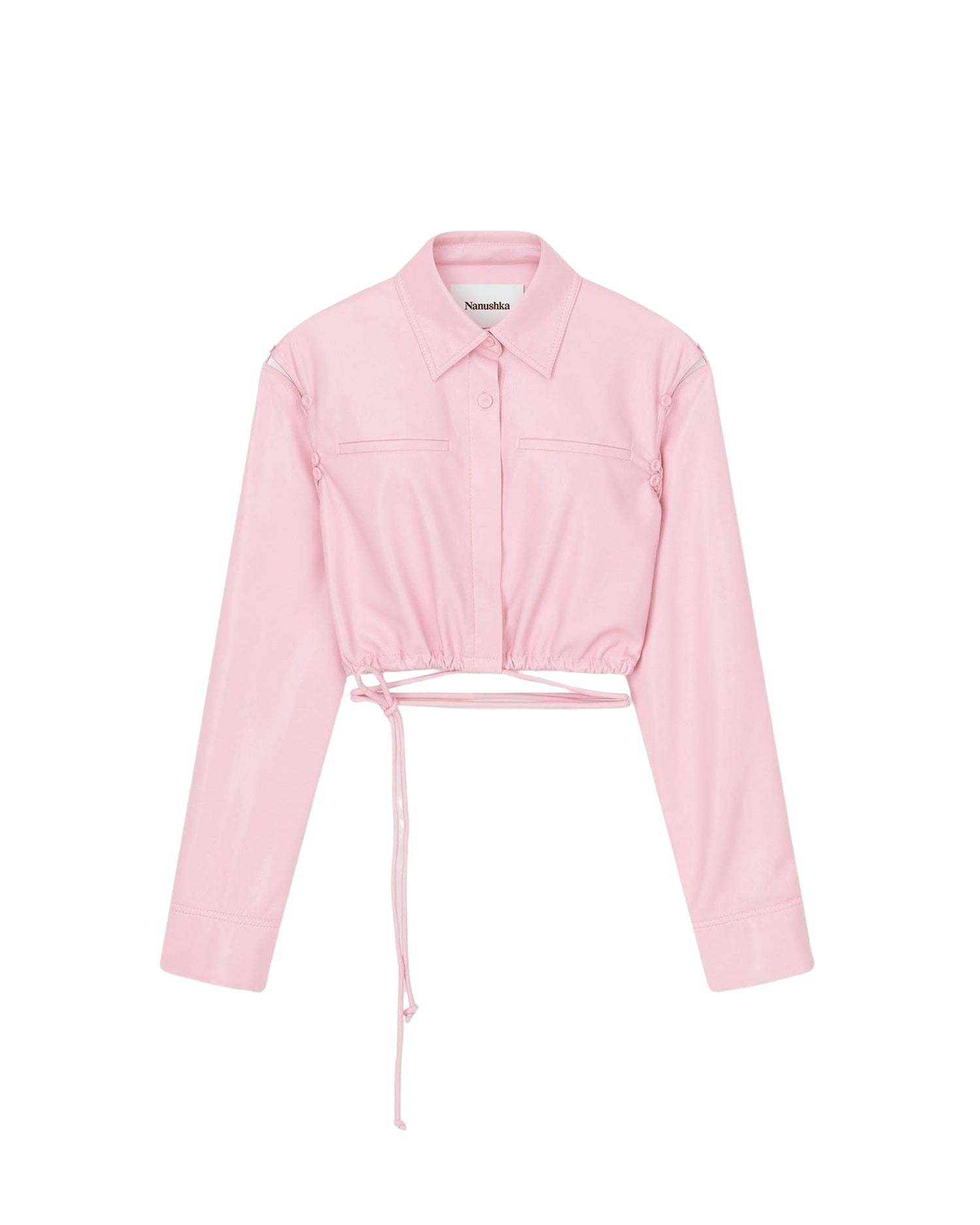 Chemise courte Donna à nouer - Pink