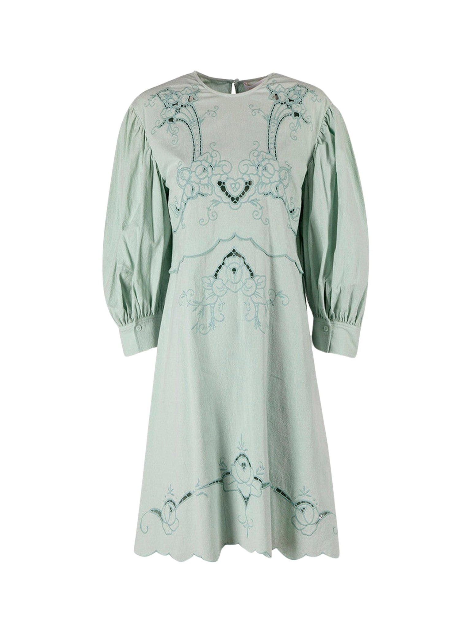 Robe froncée à manches 3/4 - Automnal Blue