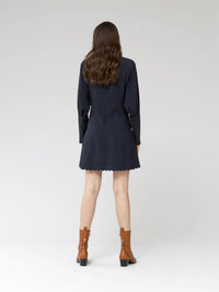 Robe lavallière - Bleu Abysse