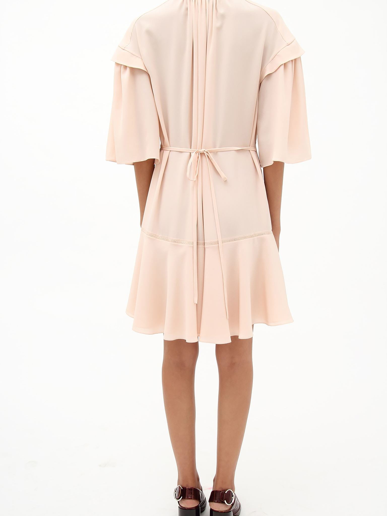 Robe fluide à manches courtes - Smoky Rose