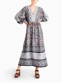 Robe longue bohème - Multicolor Black