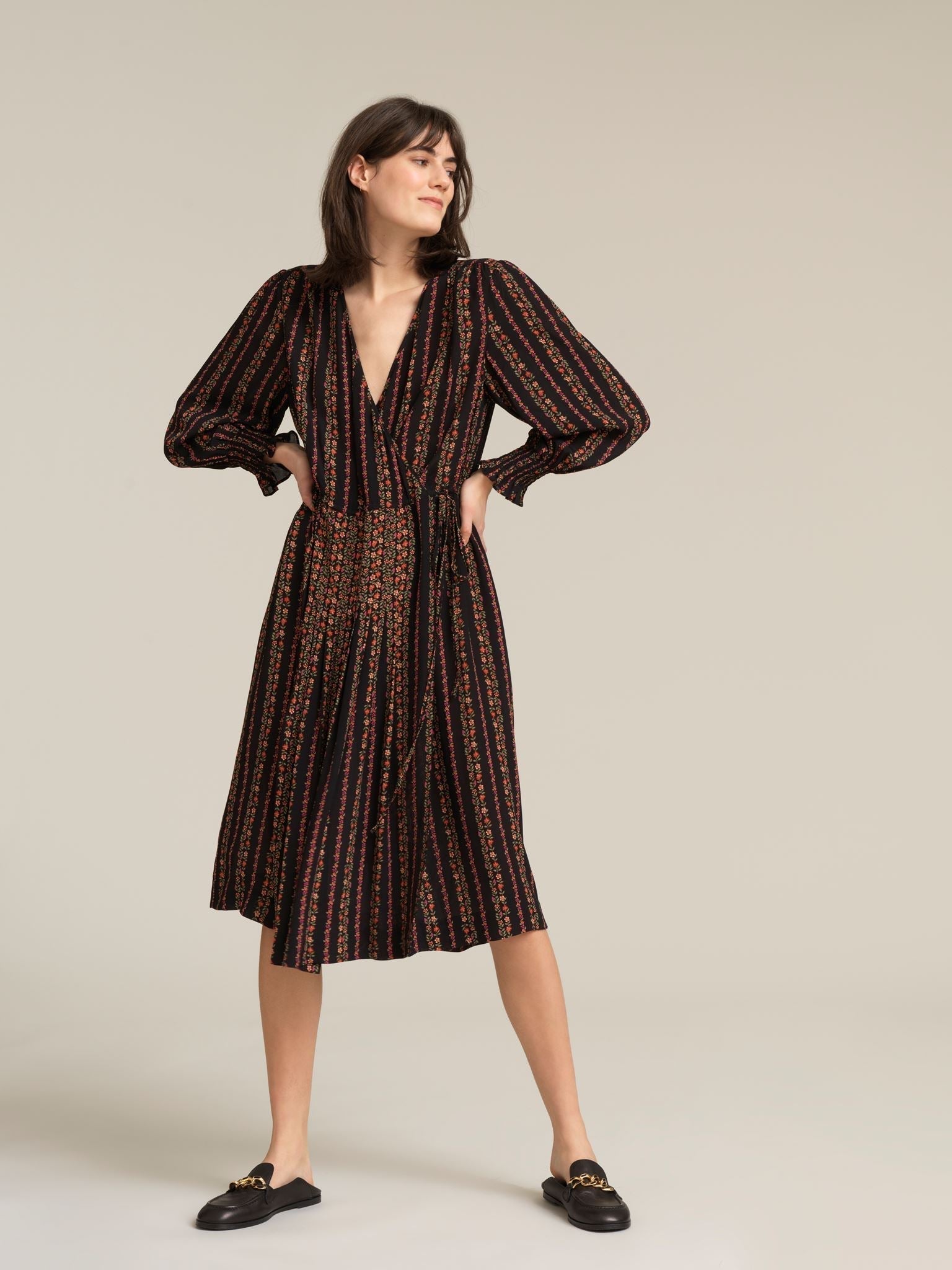 Robe portefeuille - Multicolor Black