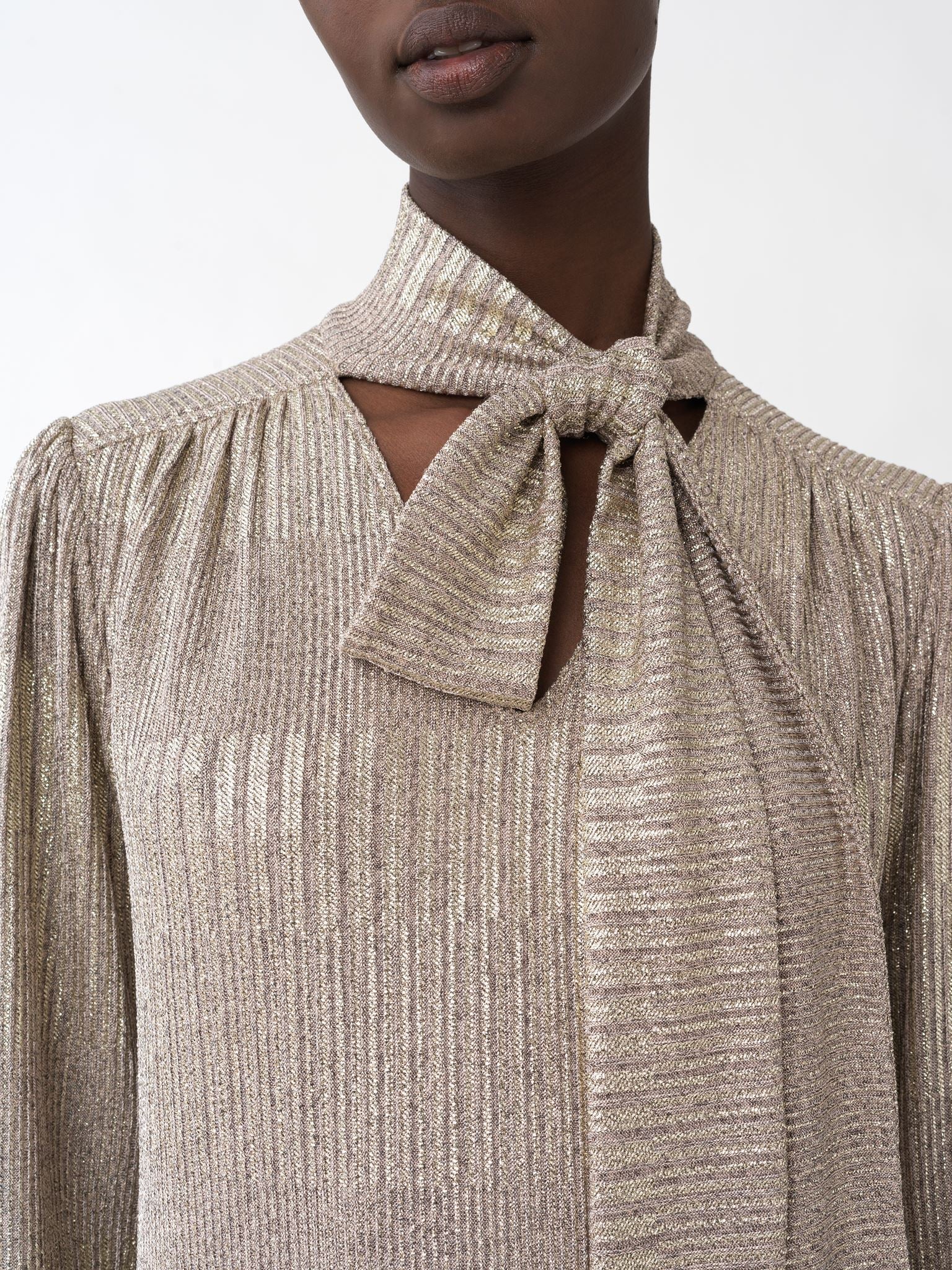 Robe à cravate Ascot - Vintage Gold