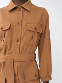 Robe chemise saharienne - Safari Brown