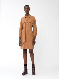Robe chemise saharienne - Safari Brown