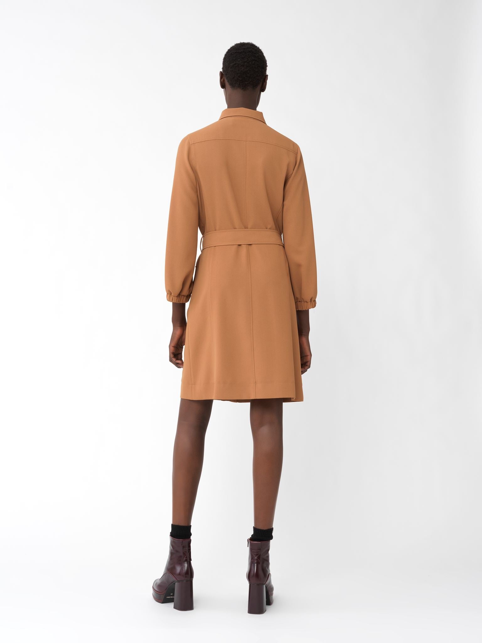 Robe chemise saharienne - Safari Brown
