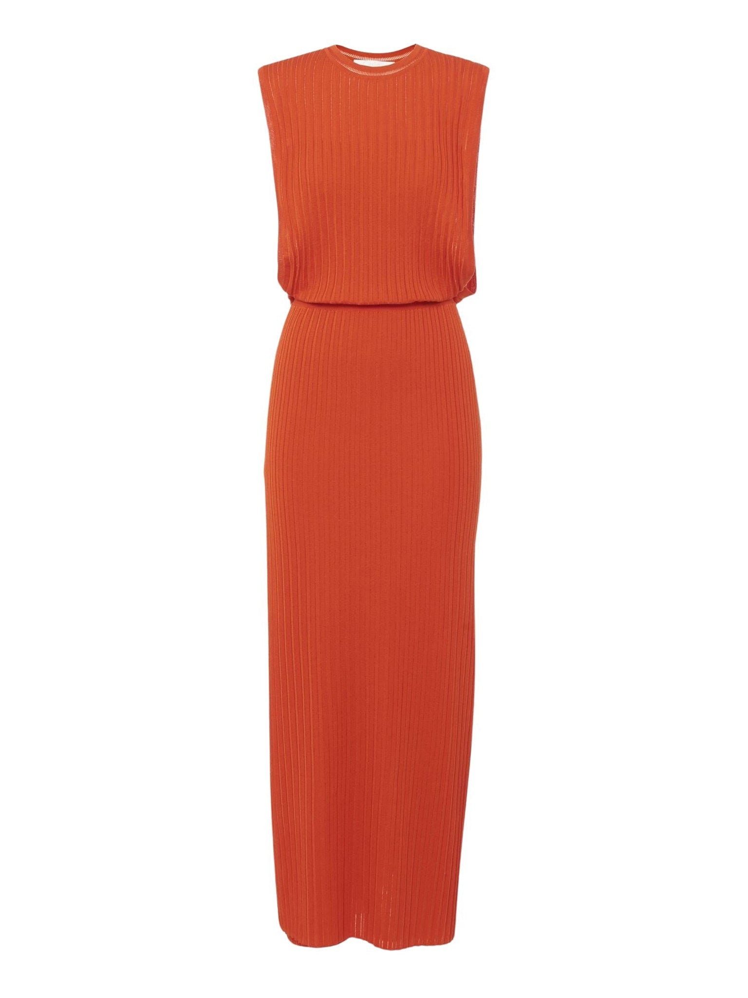 Robe longue en soie - Orange Aimante