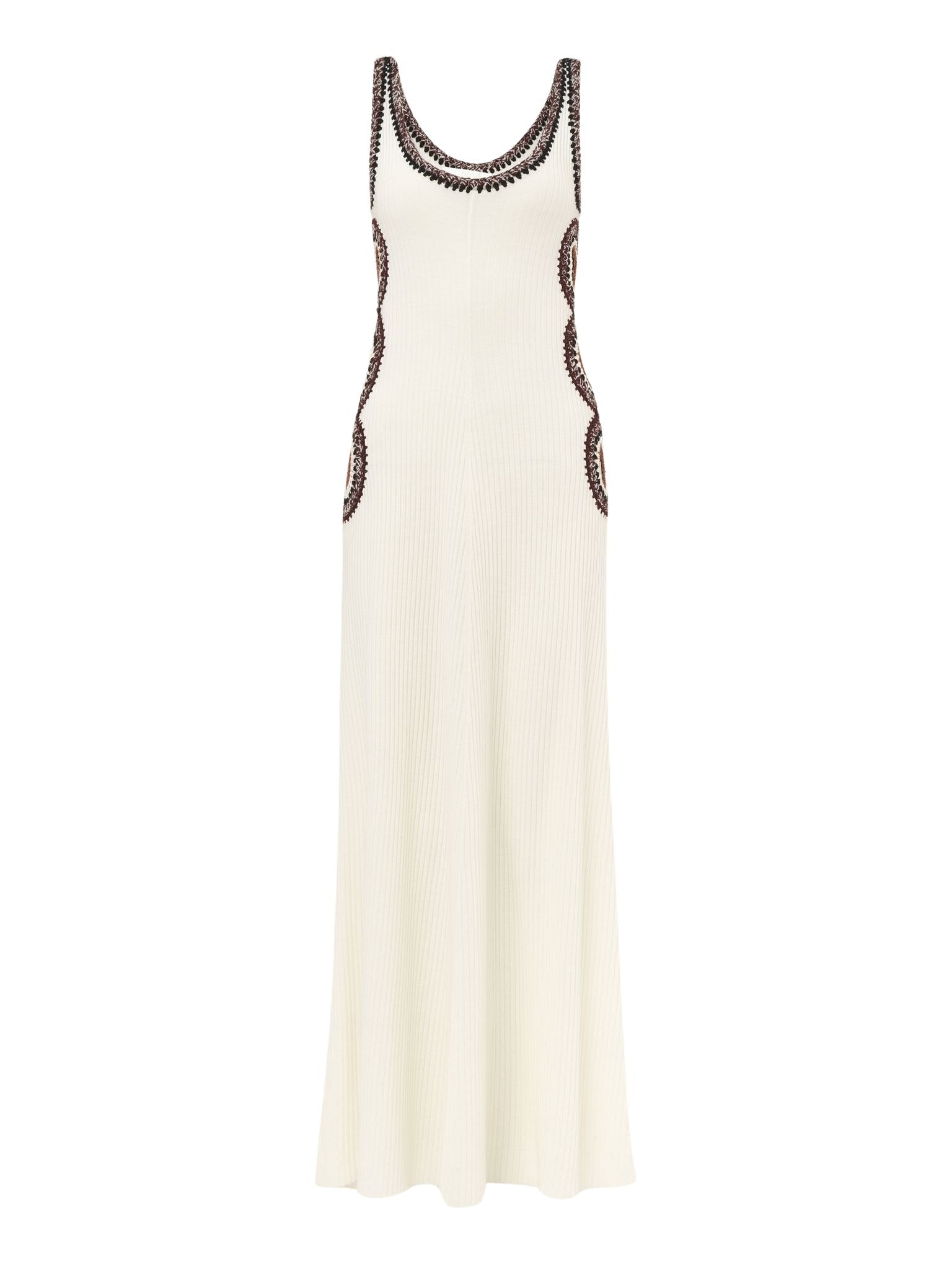Robe sans manches en laine - Poudre Blanche