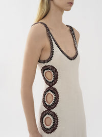 Robe sans manches en laine - Poudre Blanche