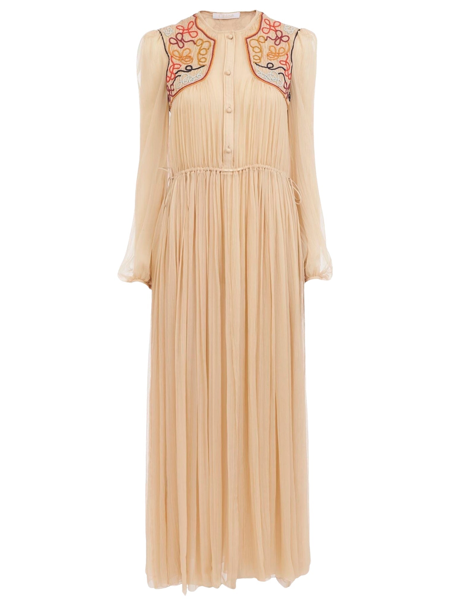 Robe chemise en soie - Secret Brown