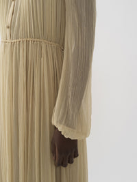 Robe chemise en soie - Secret Brown