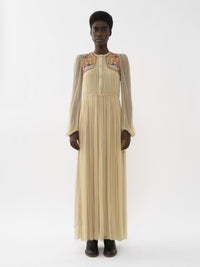 Robe chemise en soie - Secret Brown