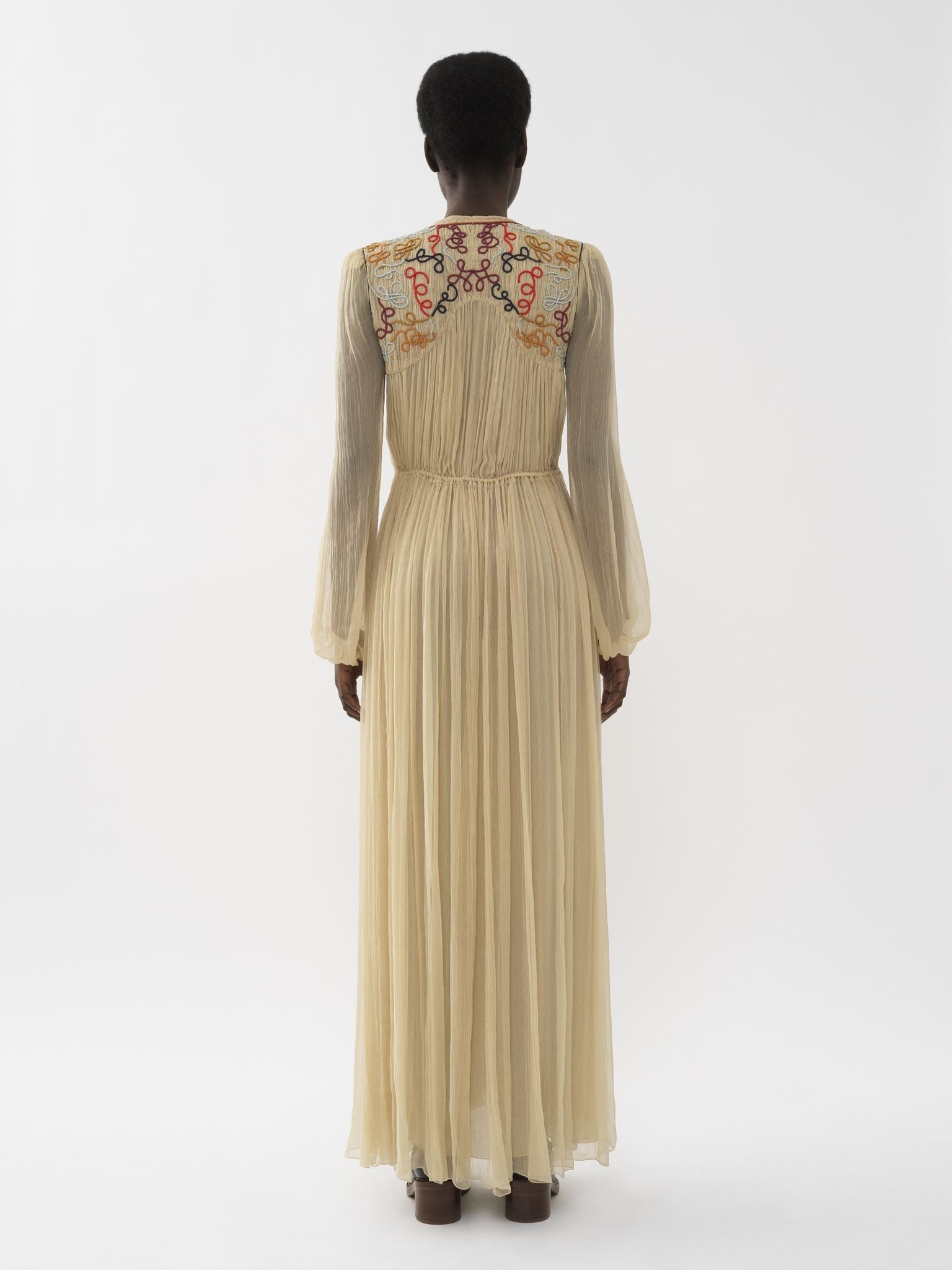 Robe chemise en soie - Secret Brown