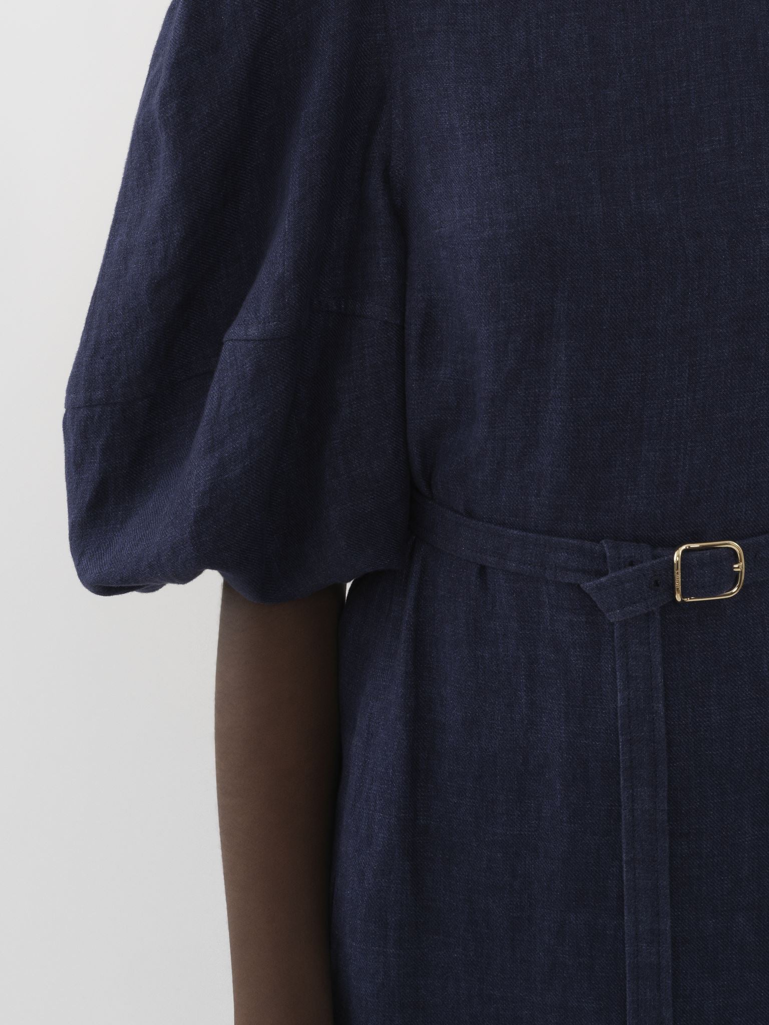 Robe midi en lin - True Indigo