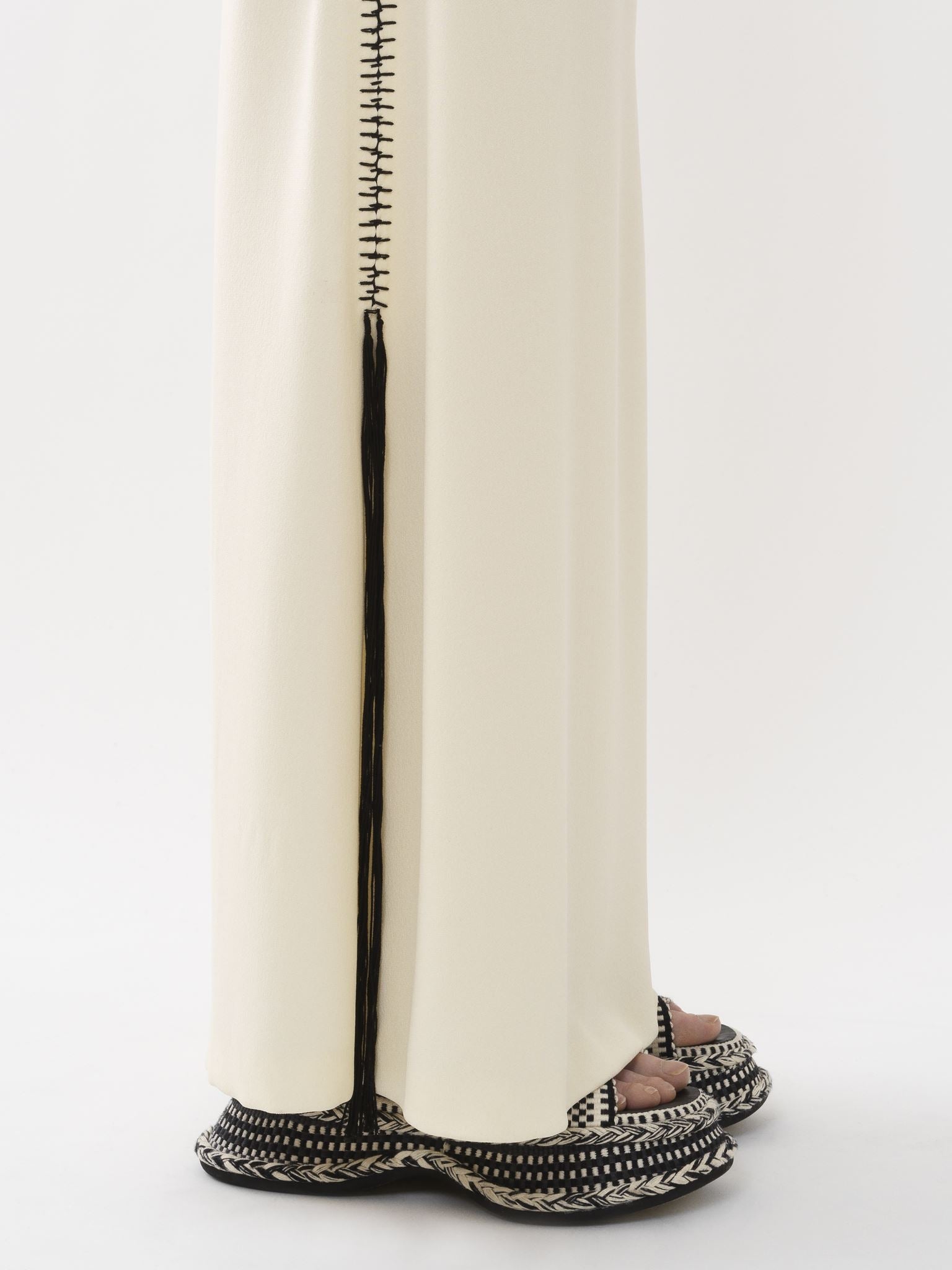 Robe sans manches lingerie en soie - Beige Perle de Graine