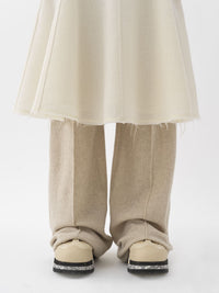 Robe midi corset en laine - Iconic Milk