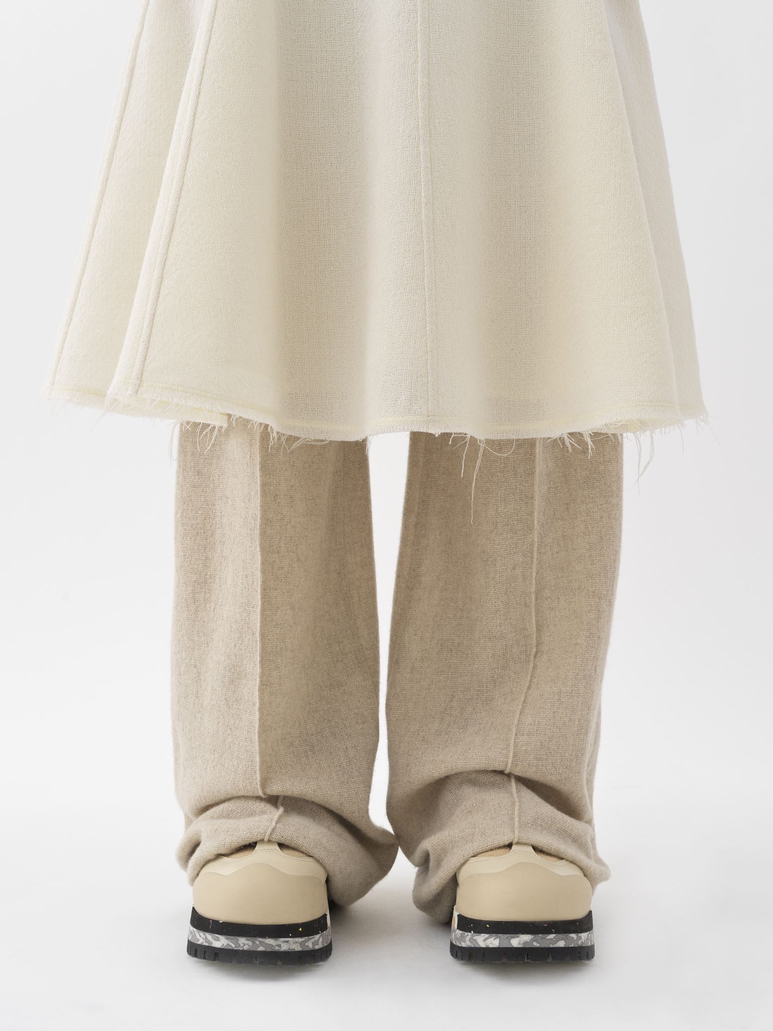 Robe midi corset en laine - Iconic Milk